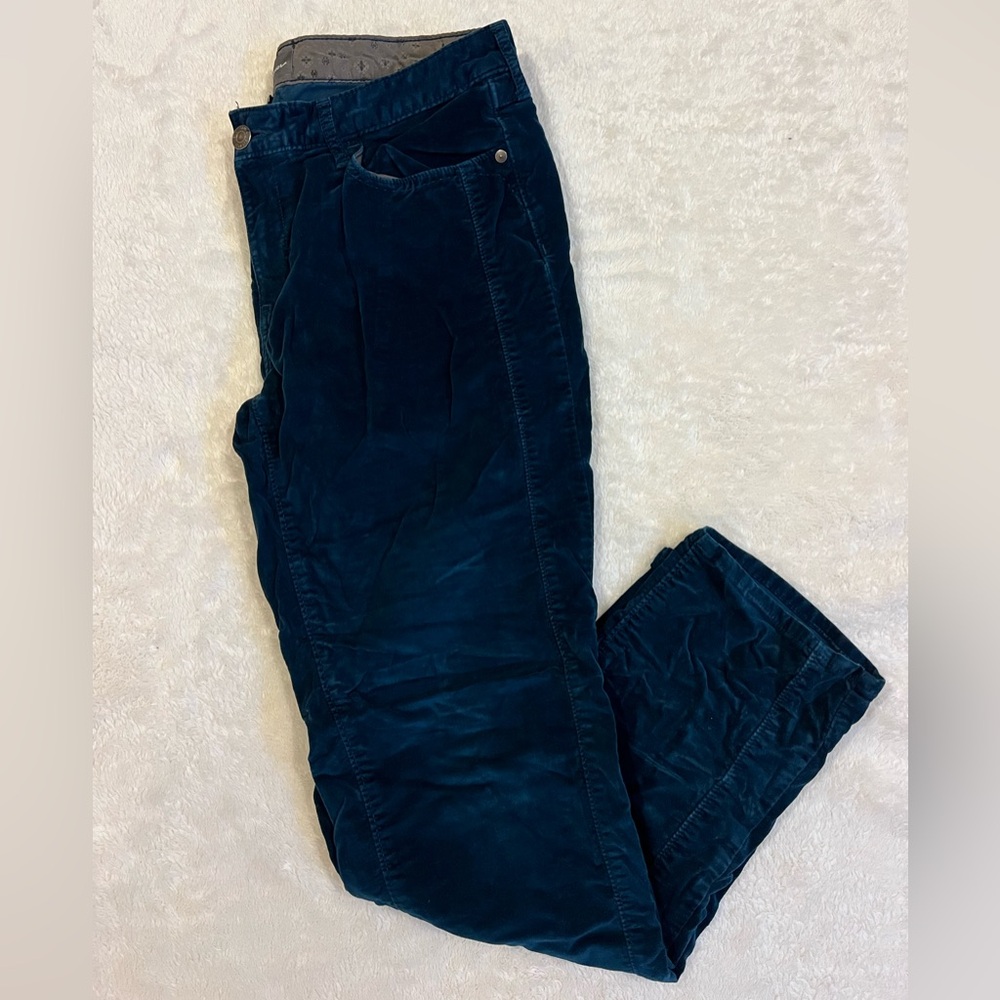 Eddie Bauer Women's Dark Blue Velvet Corduroy Pants